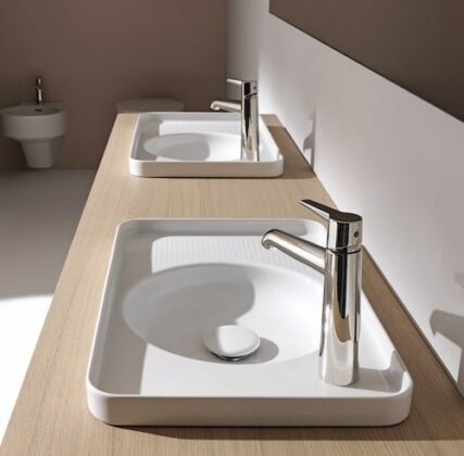 Vasques Poser Avec Robinet Int Gr Design Et Pratiques Styles De Bain