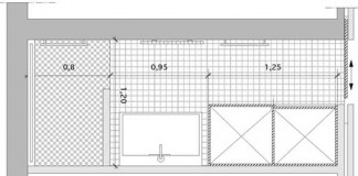 Plan salle de bains couloir