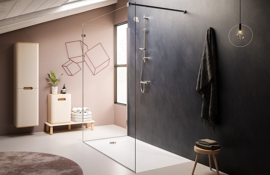 Receveur de douche haut Bac à douche design - mobilier salle de bain
